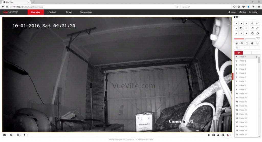 Hikvision DS-2CD2542F-IWS - Live View - Vueville.com