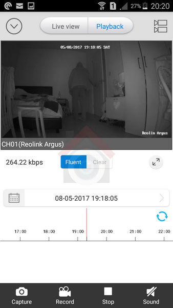 Reolink Argus Review - Mobile App - Video Playback - VueVille