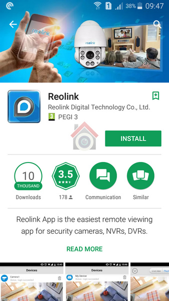 Reolink Argus Review - Setup - 2 - Install Reolink App - VueVille