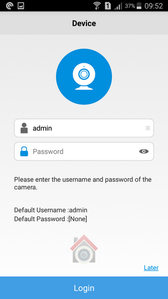 Reolink Argus Review - Setup - 7 - First login - VueVille