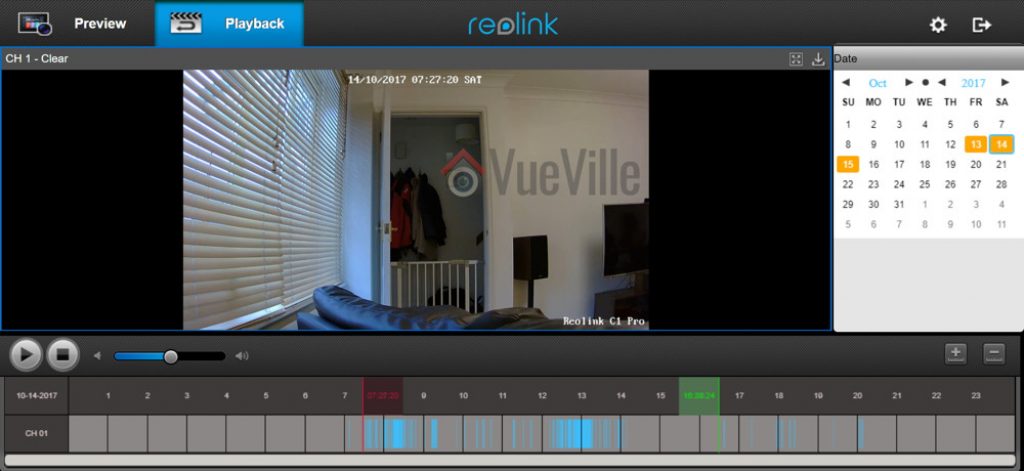 Reolink Web Browser Playback - Reolink C1 Pro Review Pan-Tilt Indoor Security Camera - VueVille