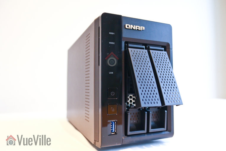 Review - QNAP TS-253A NAS - Front Left View Open