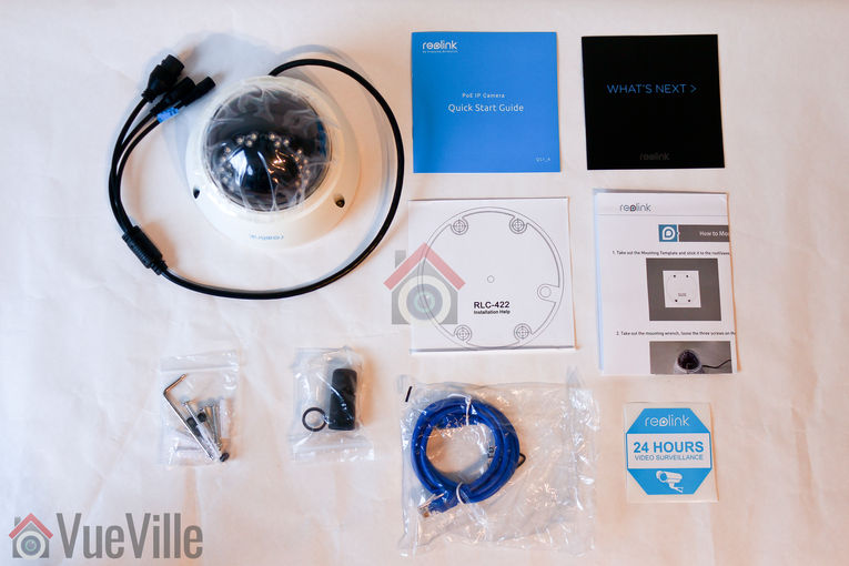 Review - Reolink RLC-422 - Box contents - VueVille