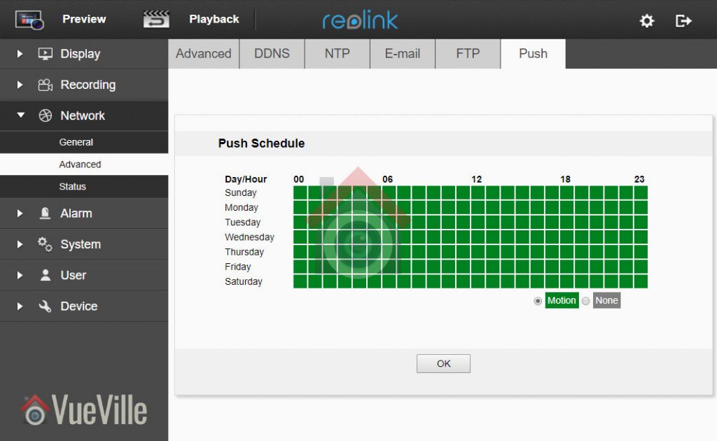 Review - Reolink RLC-422 - Web Admin Push - VueVille