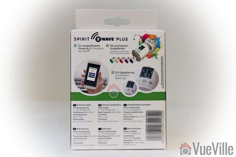 Review - Z-Wave Eurotronic Spirit Smart Radiator Thermostat - Box Back