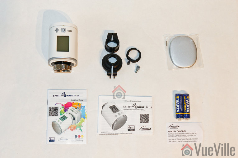 Review - Z-Wave Eurotronic Spirit Smart Radiator Thermostat - Box Contents