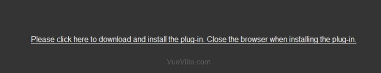 Hikvision Live View Error - Please install web plugin - VueVille