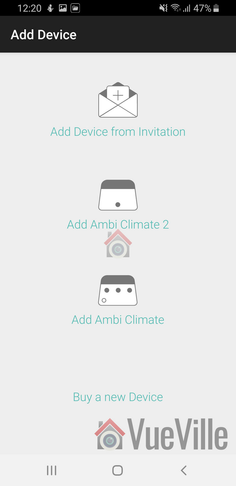 Ambi Climate Review - App Setup - VueVille