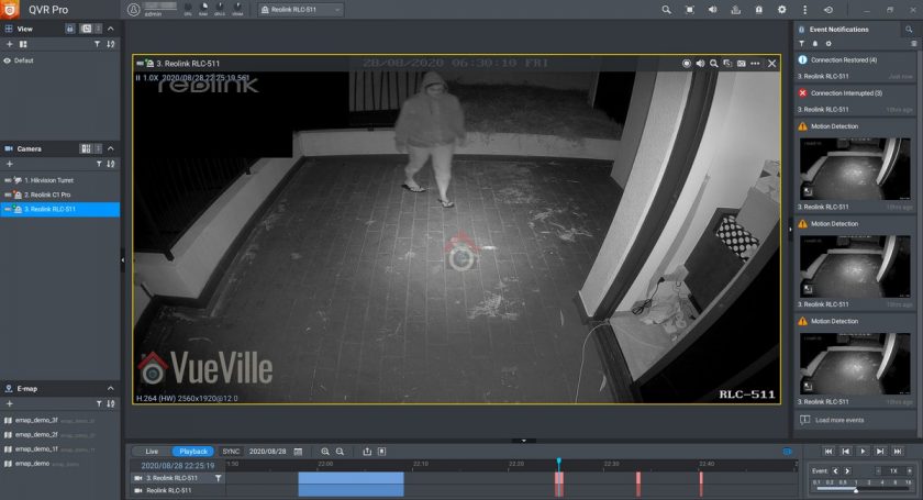 Review - Reolink RLC-511 - QVR Pro Motion Detection - VueVille