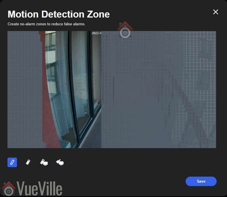 Review - Reolink RLC-824A - Web Admin - Motion Detection Zone Settings - VueVille