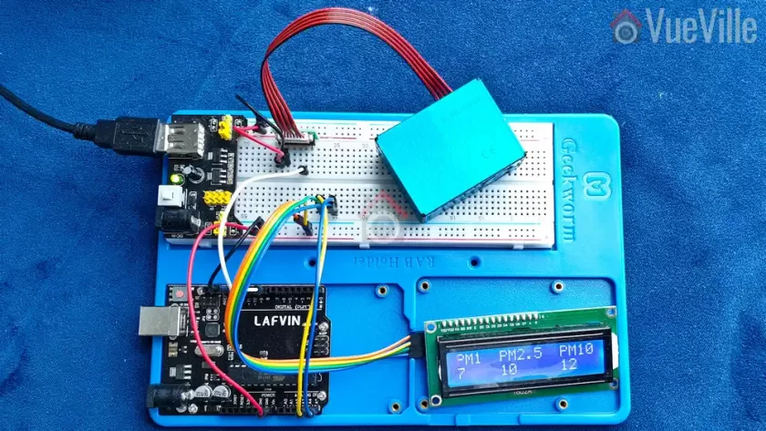 Arduino Air Quality Sensor - Connections - VueVille